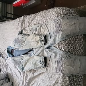 Jean jacket and matching pants